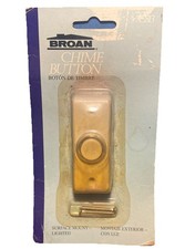 VINTAGE Broan Chime Button Doorbell Lighted Button - Model C813, NEW NOS