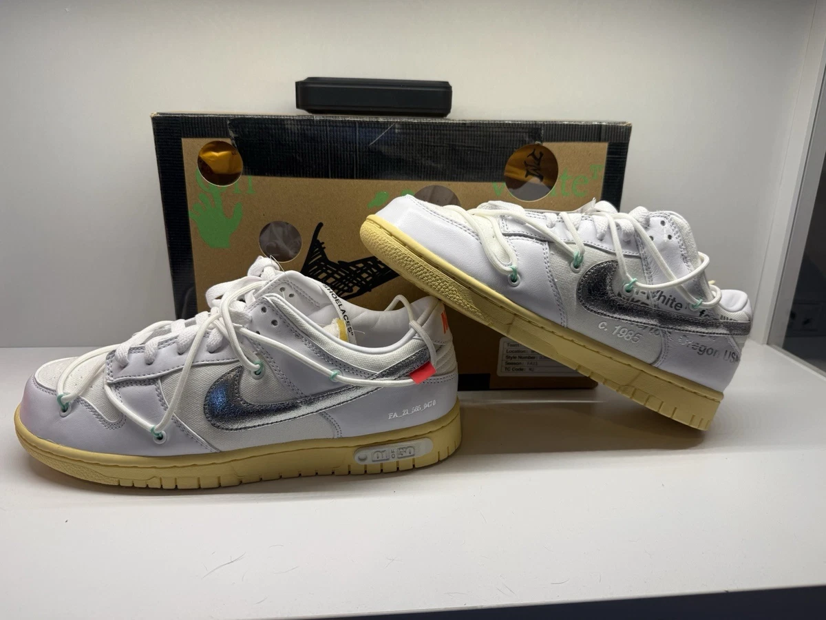 Las mejores ofertas en Nike Off-White x Dunk Low Lot 01 of 50 | eBay