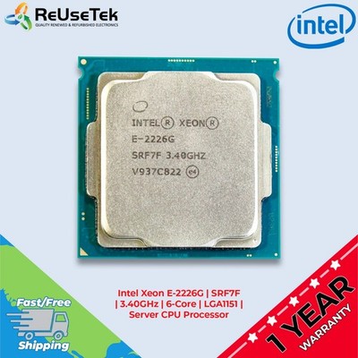 Intel Xeon E-2226G | SRF7F | 3.40GHz | 6-Core | LGA1151 | Server CPU Processor