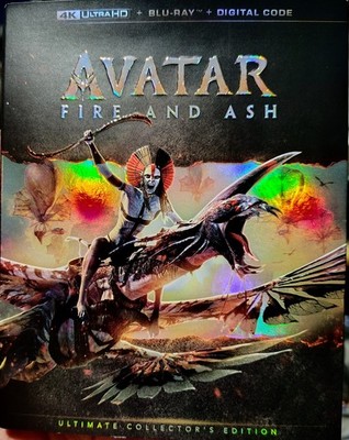 Avatar: Fire & Ash (4K UHD, Blu-ray + Digital, 2026) NEW W/SLIPCOVER