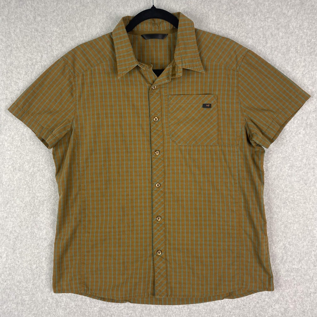 ARC'TERYX Camicia Arcteryx uomo S check con bottoni manica corta