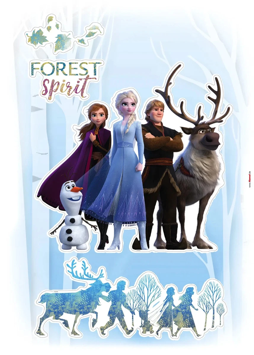 Frozen Pared Pegatinas Muebles Calcomanías 61 Piezas Set 50x70cm Disney Ana Elsa
