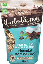 - Muesli Bio Pépites & Flocons - Chocolat Noix De Coco - Sans Huile De Palme, Ri