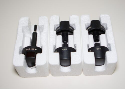 Wolf 30DF Black Control Knobs - 5 Knobs - fits 30-inch dual fuel Model # DS304