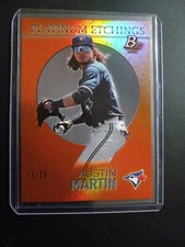 2021 Bowman Platinum  Orange Foil Etchings/25 Ssp Austin Martin  Clean
