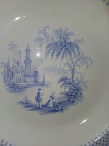 Vintage Wedgwood Serving Bowl. Marked Milesian J. Wedgwood On Back. Has A Small - Bild 3 von 5