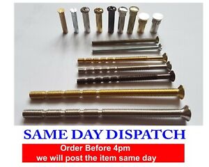 100mm Pair Extra Long Stainless Replacement M5 Screws For Upvc Door Handles 
