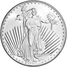 1 oz. Silvertowne Silver Round Saint-Gaudens Design .999 Fine Silver 98.08 per troy oz