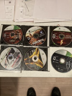 xbox 360 disc only lot-Fallout NV, Prototype, Skyrim, Timeshift, RE5, Far Cry2