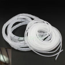 6mm~28mm Spiral Wrapping Band TV PC Office Automotive Cable Wire Tidy Protection