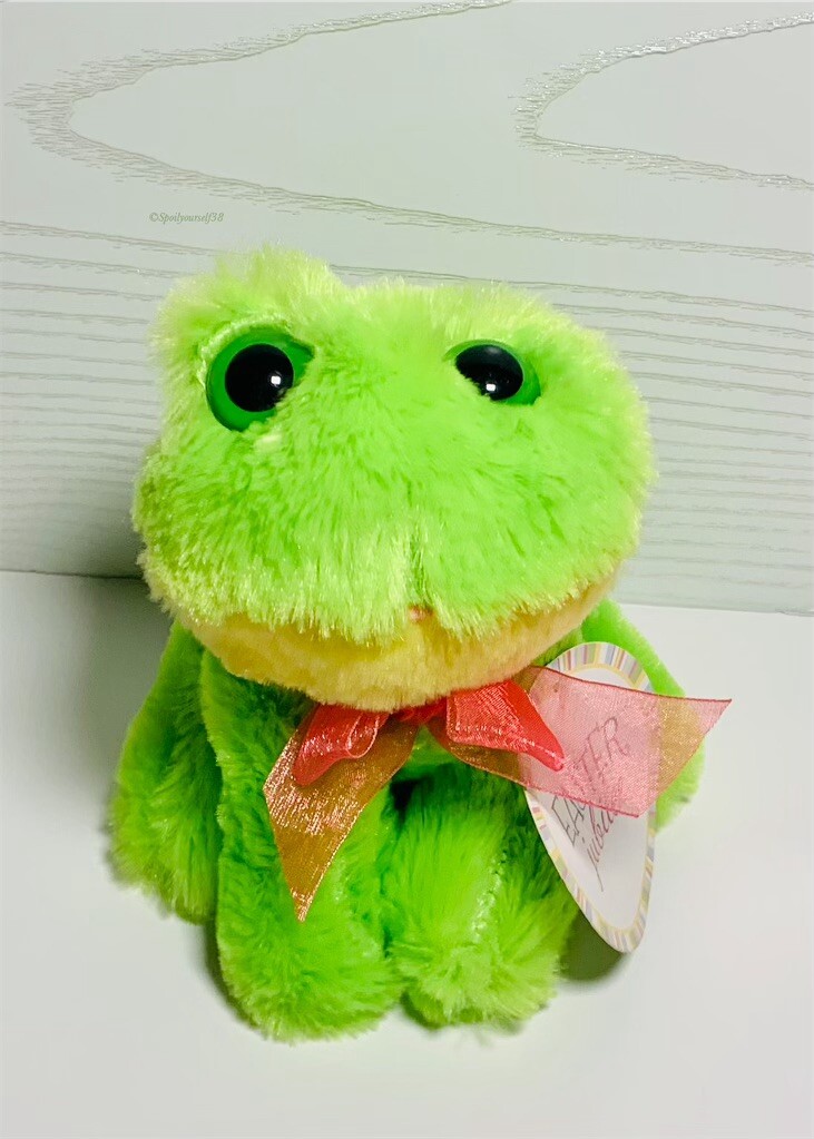 テディ Dan Dee Collector's Choice Easter Jubilee Green Frog Soft Mini