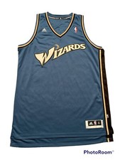 2011 Adidas Washington Wizards Basketball Jersey Blank Team Issue XL Blue Gold