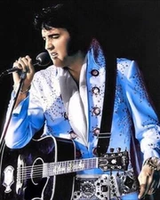 Elvis Presley Singing And Guitar 8x10 Picture Celebrity Print