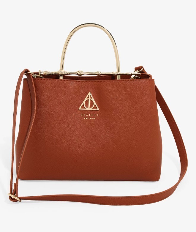 Loungefly Harry Potter Elder Wand Cognac Handbag - New