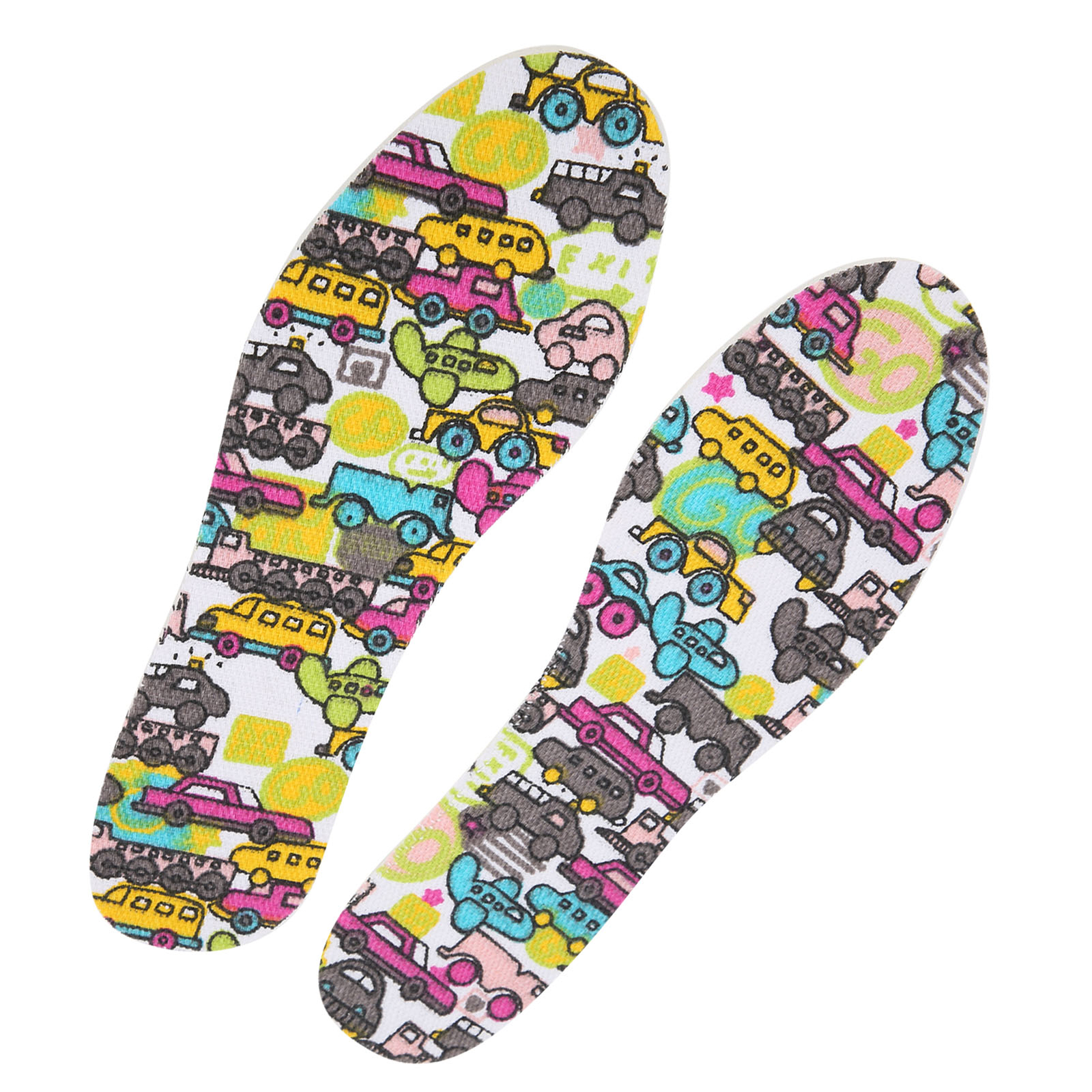 SAOLA (Cartoon Car) 1 Paio di Inserti per Scarpe Bambini Soletta in Lattice per Scarpe GF