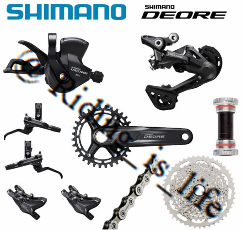 SHIMANO Deore 1X10 10Speed MTB Groupset M5100 Crank&M4100 Kits M6100 MT200  Brake