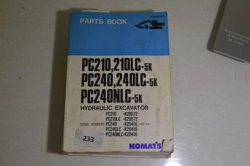 B233 - Komatsu Parts Book - Teile-Katalog für PC 210 / PC 240 Hydraulik bagger - Bild 1 von 1