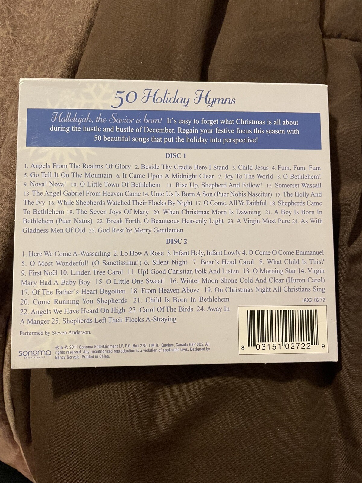 50 Holiday Hymns Various Artists CD 2 Disc Set 803151027229| eBay