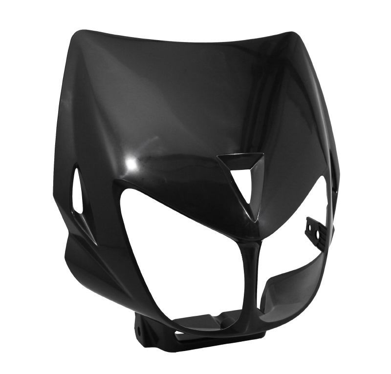 Tête de fourche noir brillant pour carénage de moto Derbi Senda DRD X-Treme et X-Race