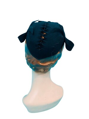Vintage Armand Schwab Blue Brimmed Hat - Circa 1940s Cherished by Theriault main image 4