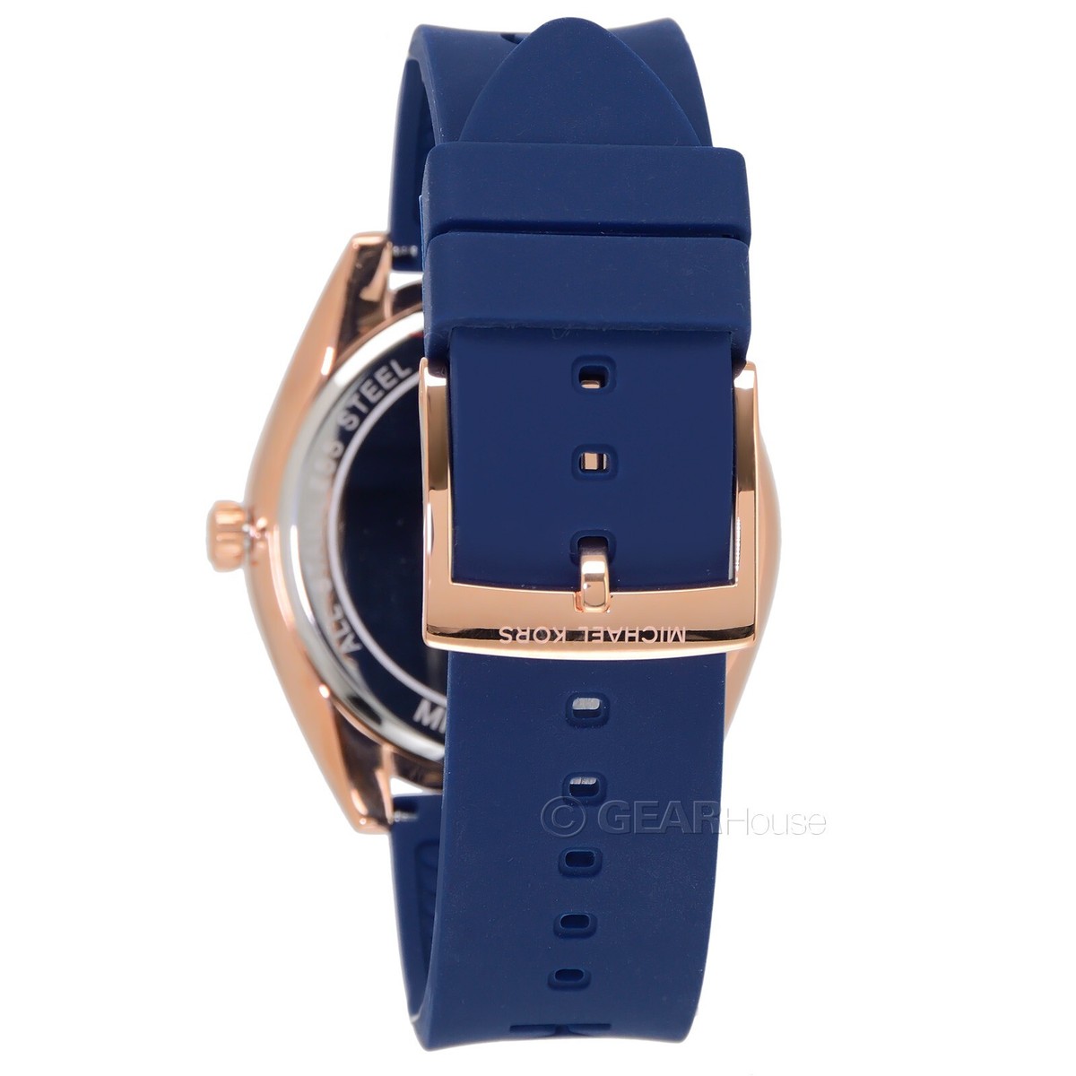 Michael Kors Womens Janelle Rose Gold Watch, MK Logo Dial Michael Kors Womens Janelle Rose Gold Watch, MK Logo Dial