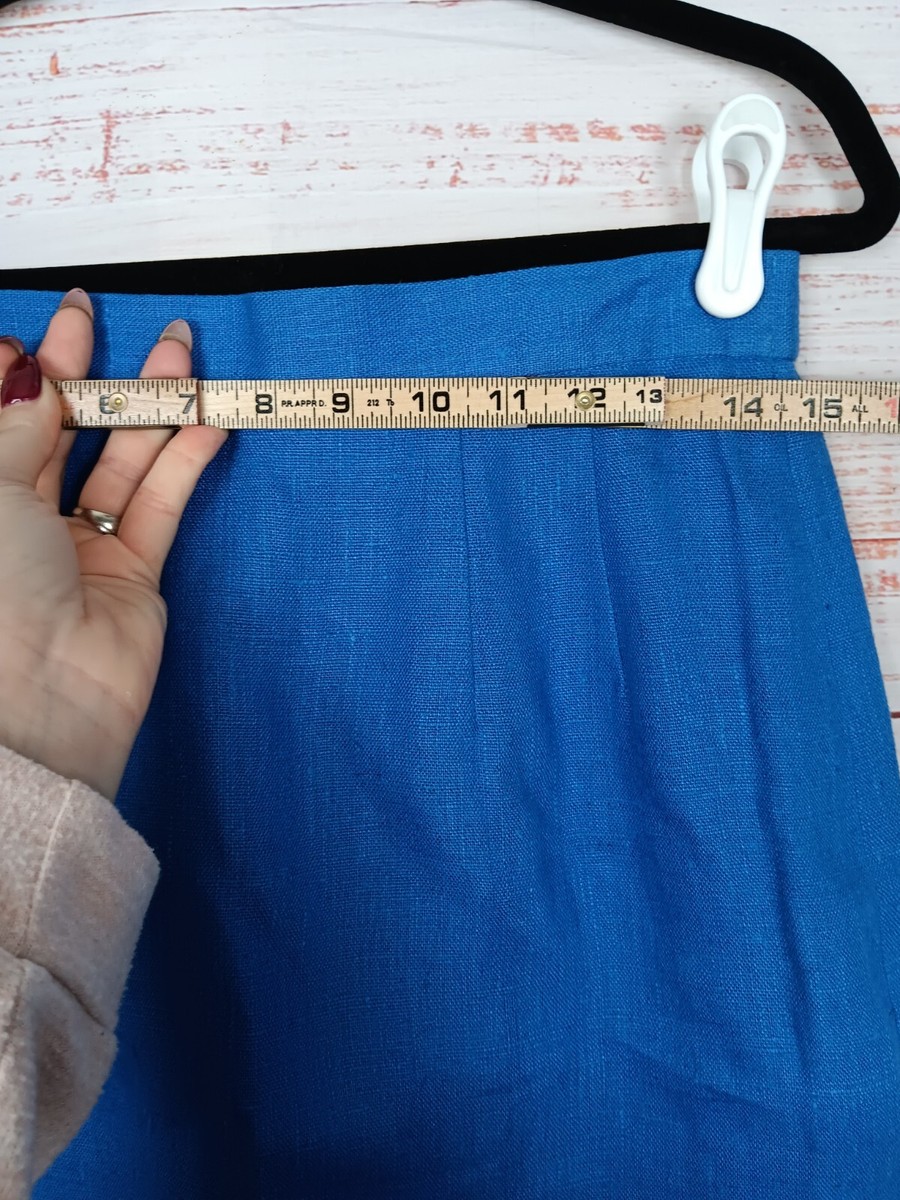 Jupe Droite/crayon Grise Harve Benard Taille 4 - Occasion Très Bon état - Tissu Lin Mélangé - Pour Le Bureau