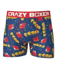Crazy Boxer Happy Holidays Christmas Santa Sleigh w/Tacos Boxer Briefs Men's NWT