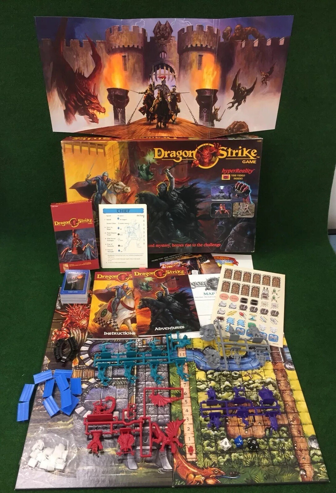 Rare Dragon Strike VHS Board Game By TSR 1993 Contents Still Sealed & On  Sprues | eBay