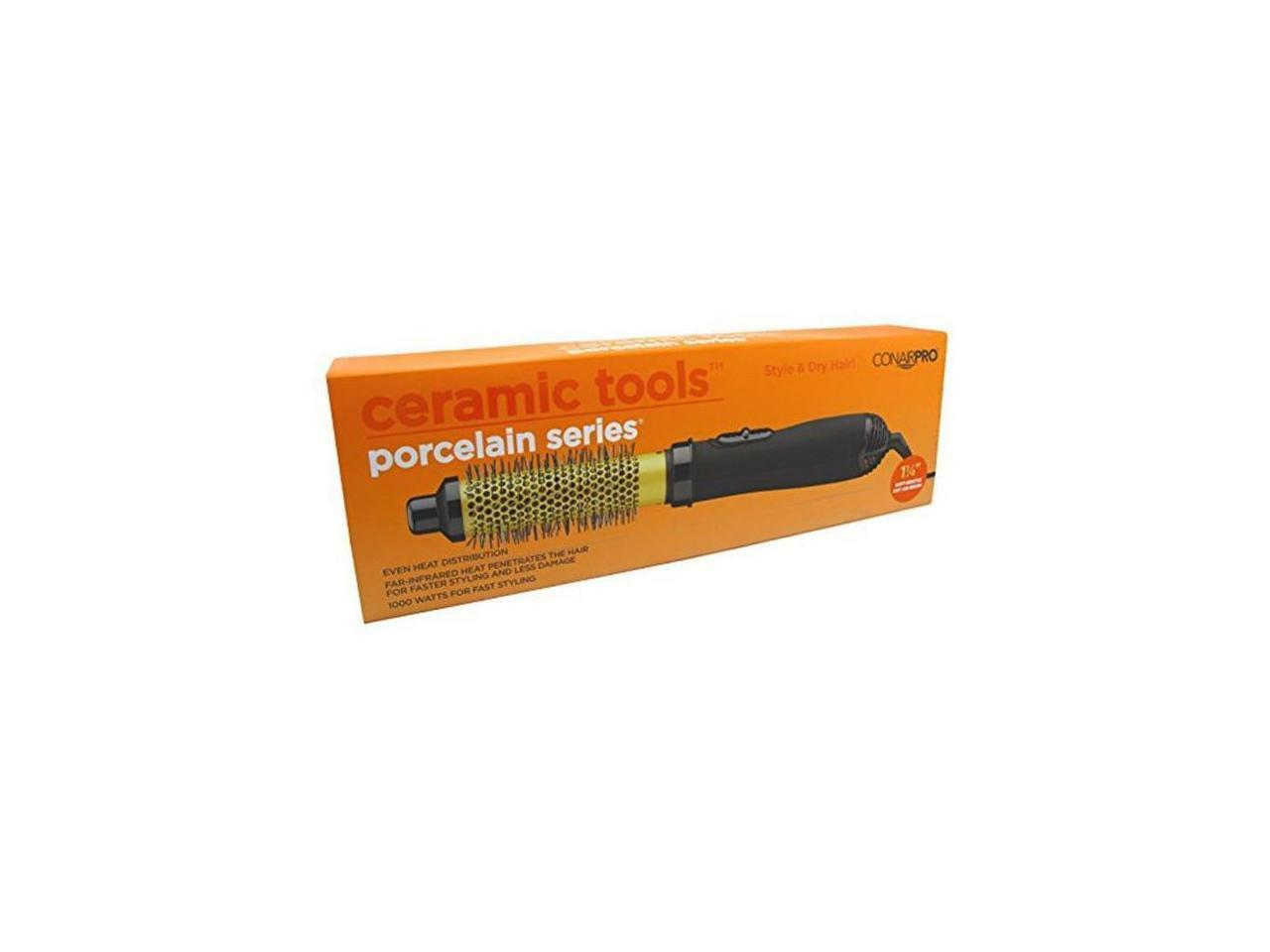 Conair Pro Ceramic Tools Porcelain Series SoftBristle Hot Air Brush, 1 1/4 Inch eBay