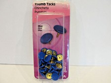 New The Hillman Group Blue Thumb Tacks 40-Pack, No. 122678
