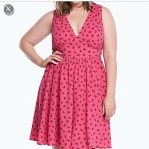 torrid hot pink dress