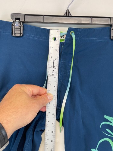 Roxy Board Shorts - Boys 3 - Blue & Green - Pocket - Side Hit Spell Out (702) - Picture 6 of 15