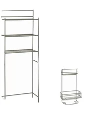 Glacier Bay 3-Piece Bath-in-a-Box Bath Storage Suite in Satin Nickel