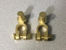 SAE to JIS Pencil Post Automotive Brass Battery Terminal Conversion Pair, Deka