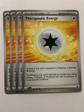 Pokemon Card Paldea Evolved 4x Playset Therapeutic Energy 193/193 NM