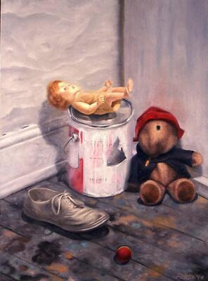 George Rada, Doll #7, Oil on Canvas
