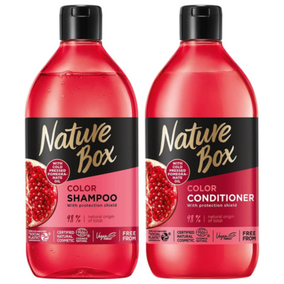 NATURE BOX Colour Protection UVA Granatapfelöl Shampoo & Conditioner - 2er Pack