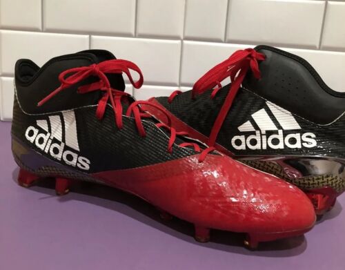 NUEVO CON CAJA Adidas Adizero TACOS DE FUTBOL Rojo y Negro Talla 15 Deportes Atléticos Fútbol - Imagen 6 de 8