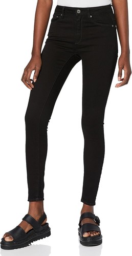 G-STAR RAW Damen Jeans 3301 High Waist Skinny Hose, Schwarz, 24W / 36L