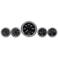Equus Gauge Set E7500 7000 Series Speedo Oil Water Fuel Level Volts Black