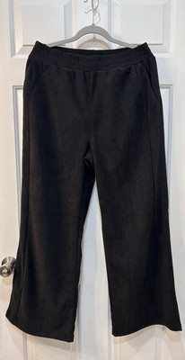 NWT Halara High Waisted Pocket Straight Leg Corduroy Mop Pants Size L Pull On