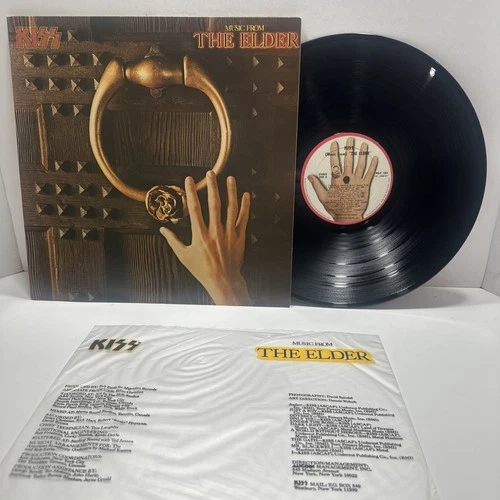 KISS - MUSIC FROM THE ELDER LP VINYL 1981 1ST PRESS NBLP 7261 VINYL   NM / EX