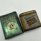 Antique Pattersons Tuxedo Tobacco Tin Metal Empty & SLICED PLUG 54 Weisert TIN — photo 1