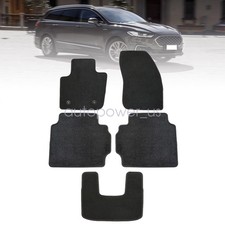 Fits 2013-2020 Ford Fusion Front-rear Replacement Floor Mats Carpet Velour Black