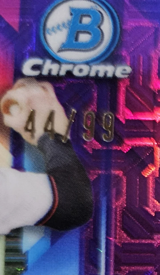 2021 Bowman Chrome Max Meyer Auto /99 Futurist Mojo #FA-MM Marlins Invest - Image 3 of 3