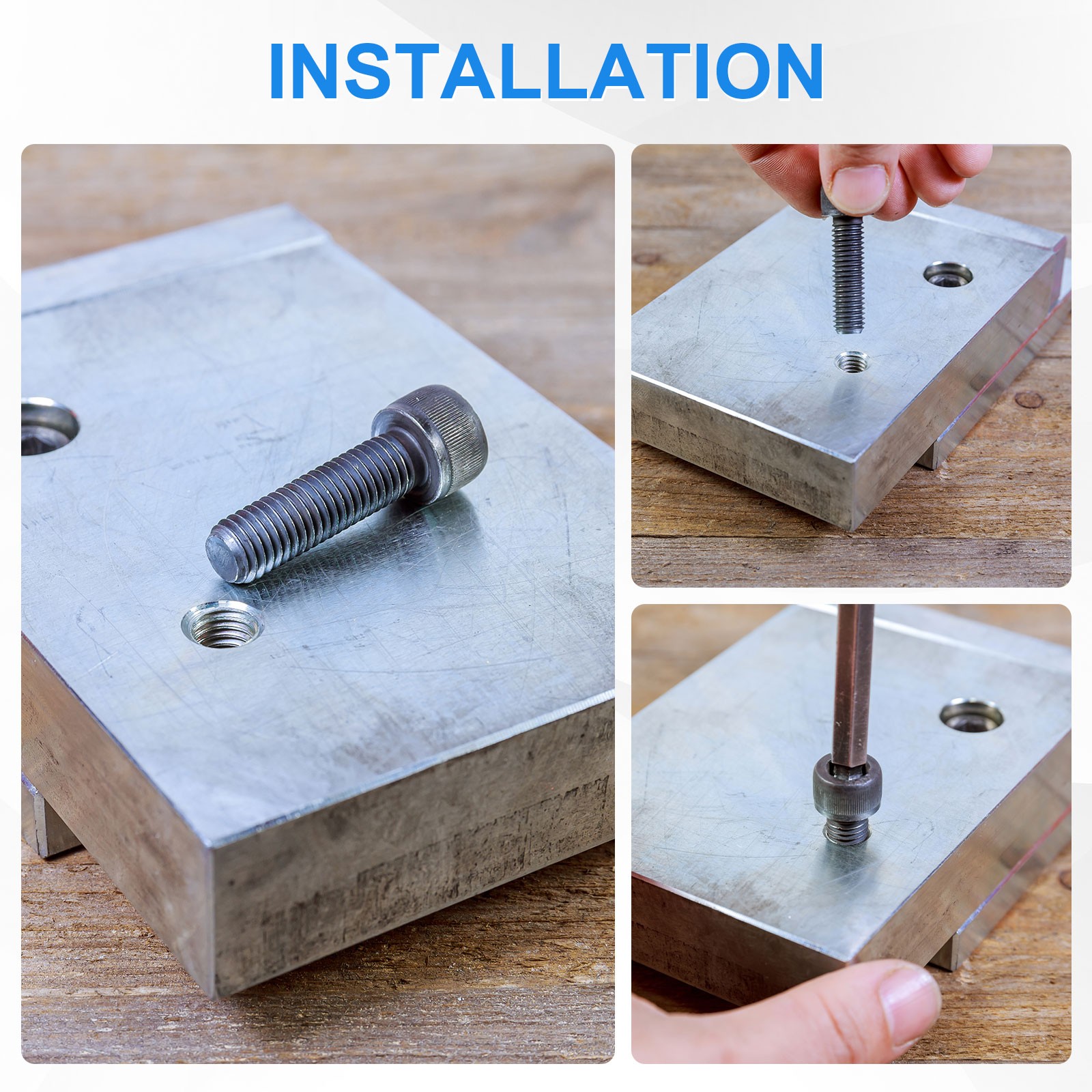 50-Pack M4 x 14mm Hex Socket Head Cap Screws Bolts with Hex Wrench for Repair