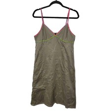 GAP True Y2K Embroidered Babydoll Slip Dress Size 10 Lightweight Cotton Vintage