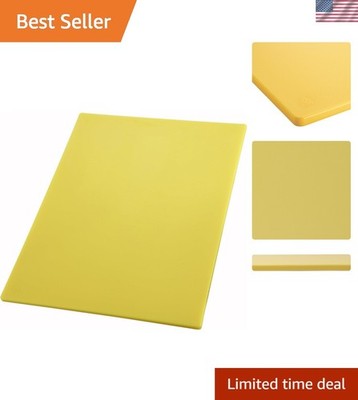 Versatile 12x18 Yellow Cutting Board - Durable, Dishwasher Safe & NSF Certified