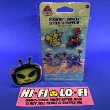 Pok mon World Championships 2017 - Pin Set - Pikachu, Rowlett, Litten, Popplio
