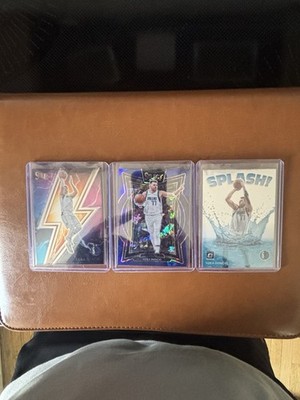 Luka Doncic 3 Card Lot- 23-24 Thunderlane, 24-25  Blue Select, 22-23 Splash